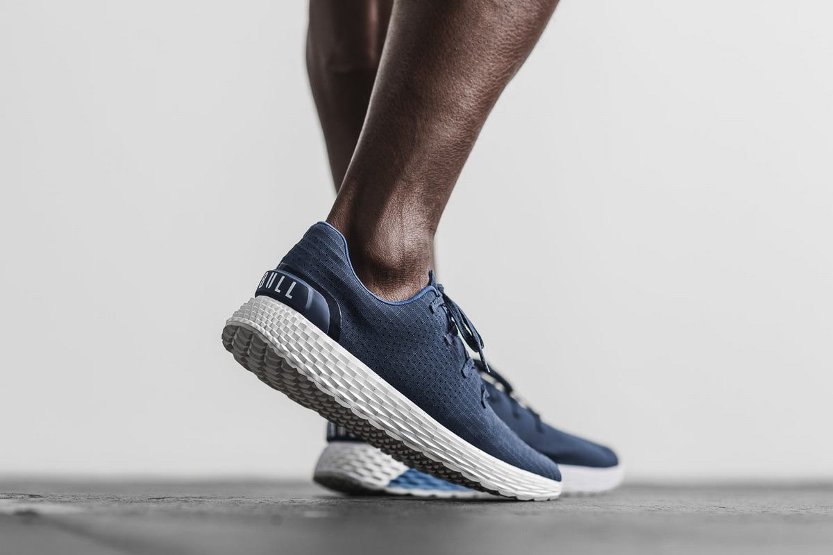 Nobull Ripstop Runner Men's Running Shoes Navy | Australia (UJ5046)